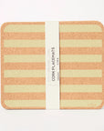 Cork Placemats | Candy Stripes - Olive S/4
