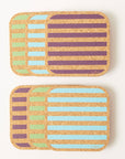 Cork Coasters | Candy Stripes - Mixed set of 6