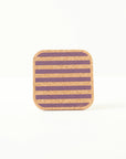 Cork Coasters | Candy Stripes - Purple