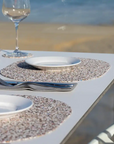 Beach Clean Oval Placemats & Coaster Bundle | Table S/4