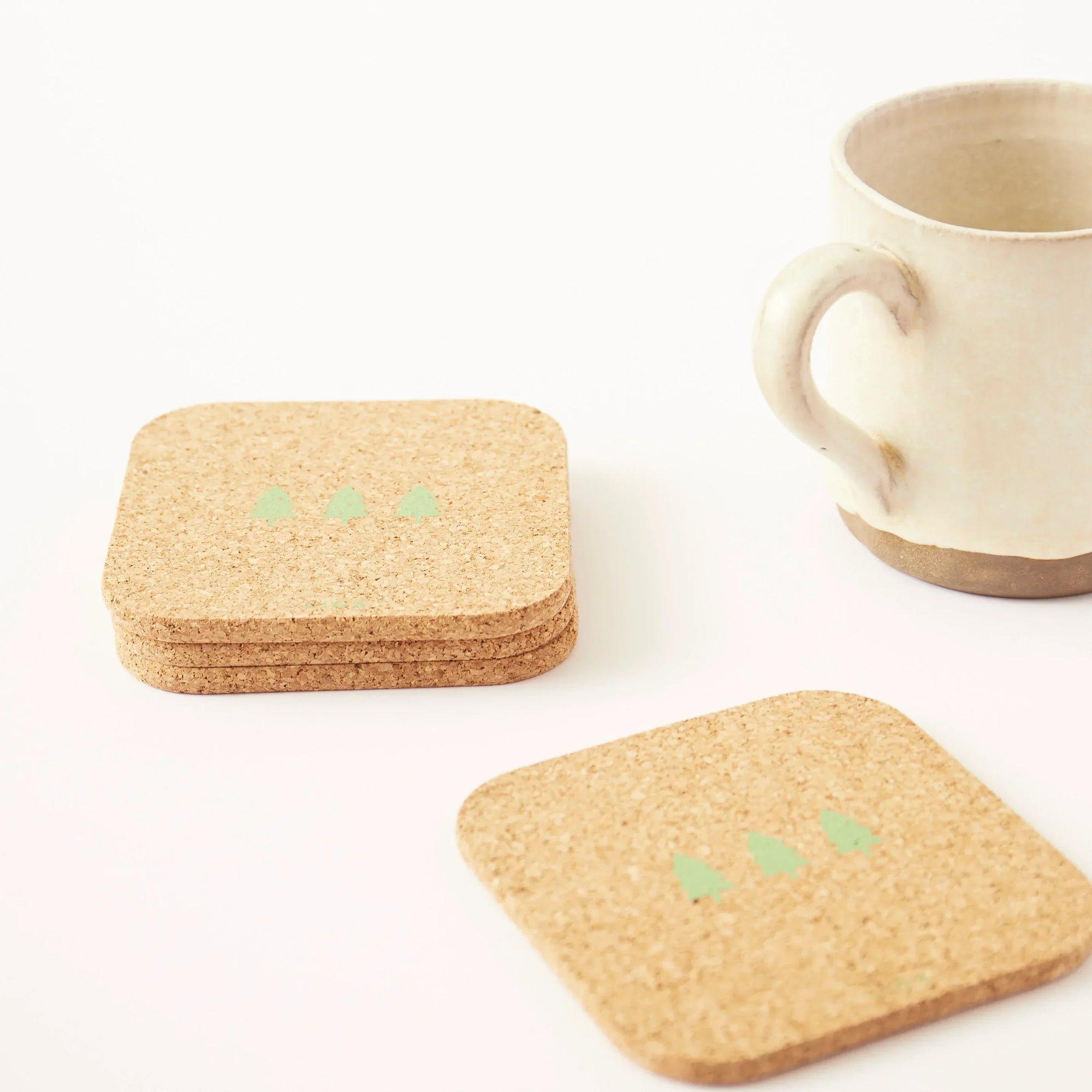 Cork Coasters | Candy Christmas