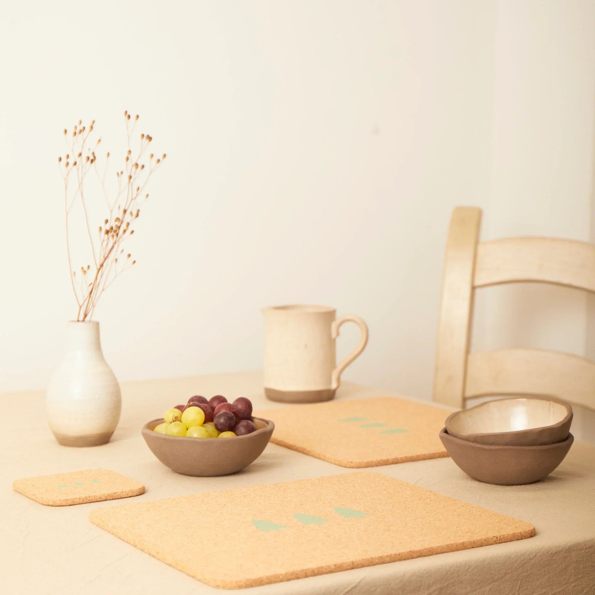 Cork Coasters | Candy Christmas