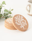 Cork Coasters | Coral