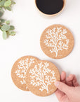 Cork Coasters | Coral