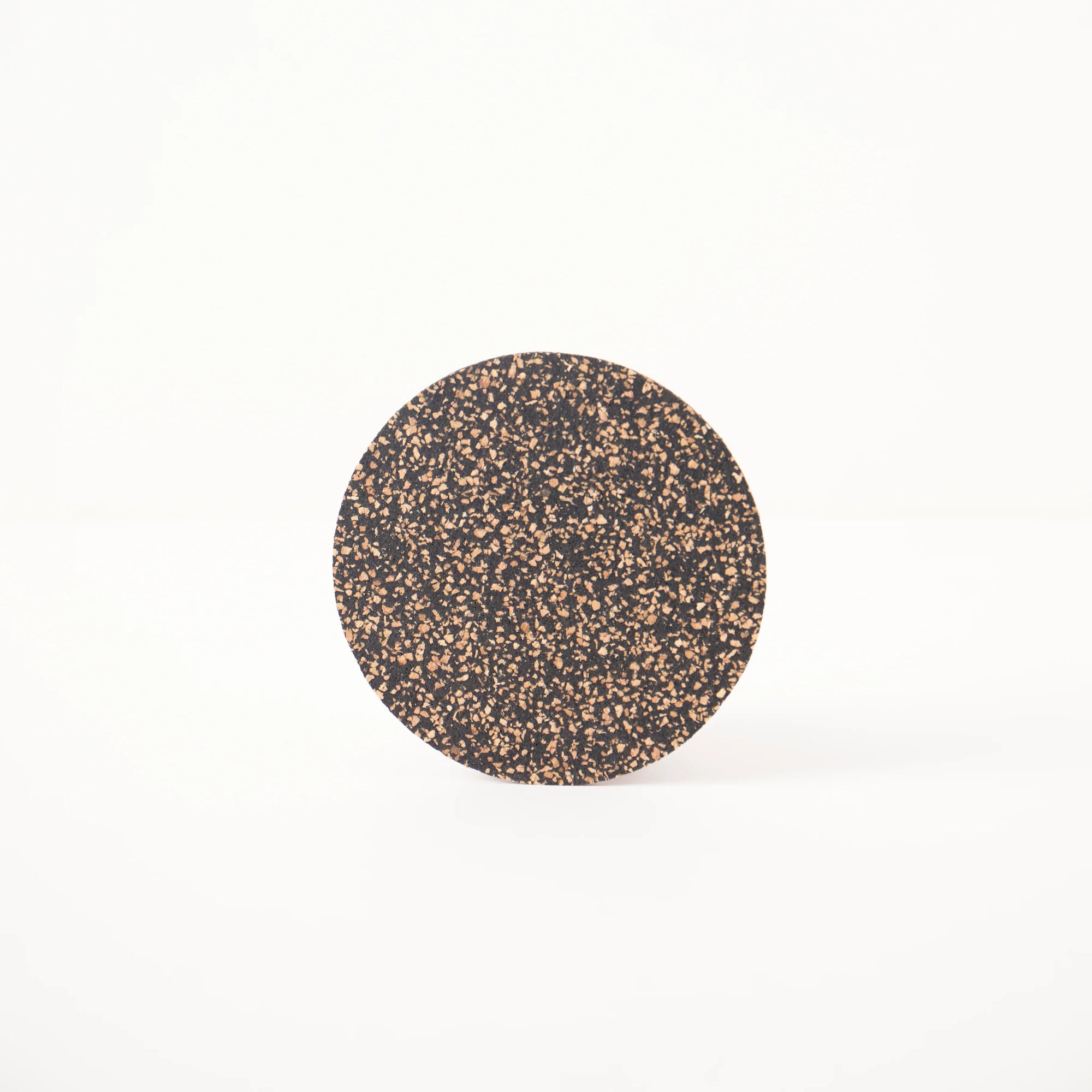 Dash Recycled Rubber & Cork Coasters | Round Set of 4
