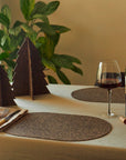 Dash Recycled Rubber & Cork Placemats | Oval S/8 + 8 FREE coasters