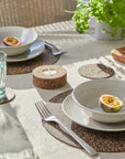 Dash Recycled Rubber & Cork Placemats and Coasters | Round S/8