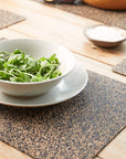 Dash Recycled Rubber & Cork Placemats | Rectangle Set of 8 plus 2 sets of free coasters