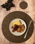 Dash Recycled Rubber & Cork Max Placemats | Round S/4