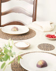 Dash Recycled Rubber & Cork Placemats | Round S/4