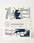 Tea Towel and matching Dishcloths | Shipping Forecast