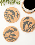 Cork Coasters | Dolphins