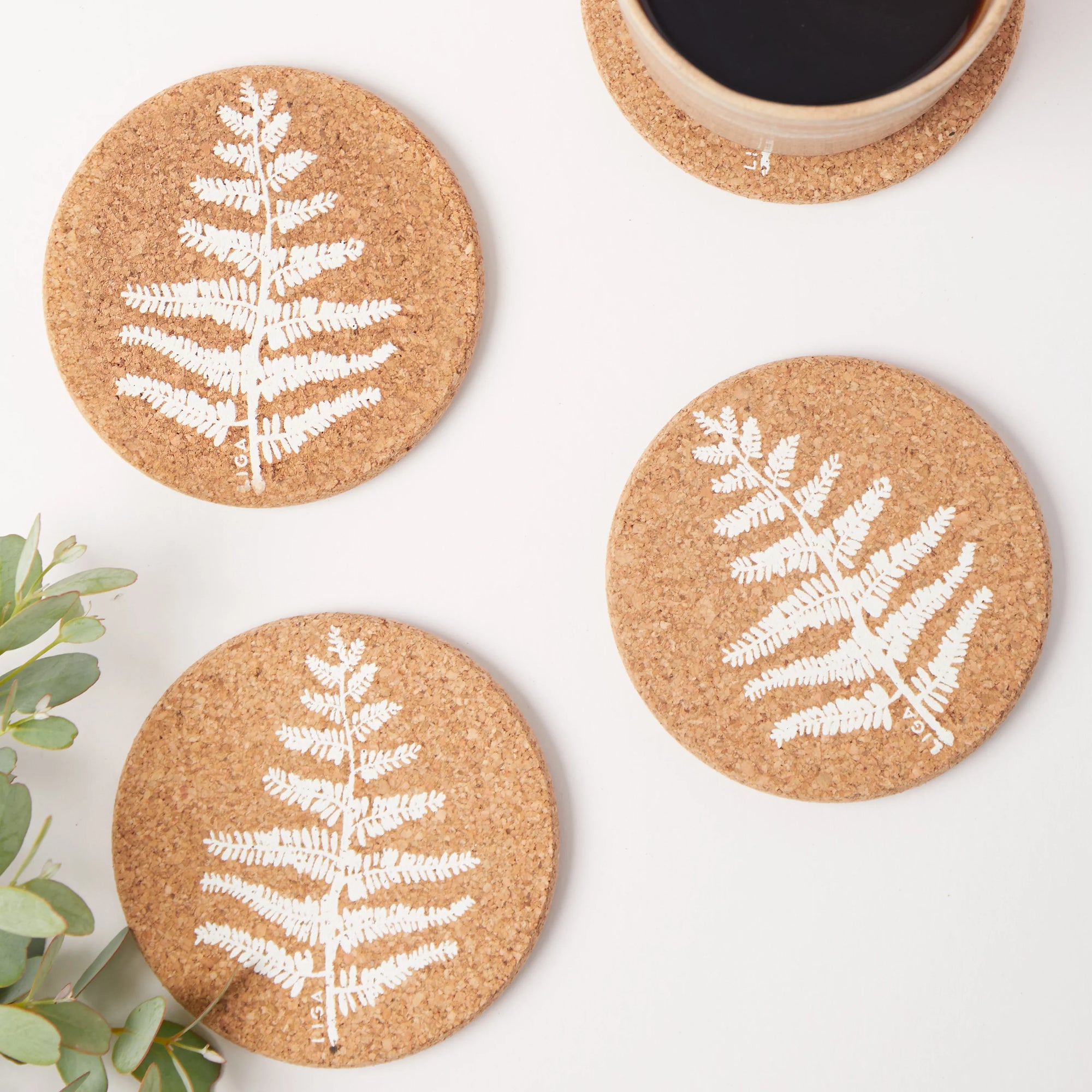 Cork Coasters | Fern