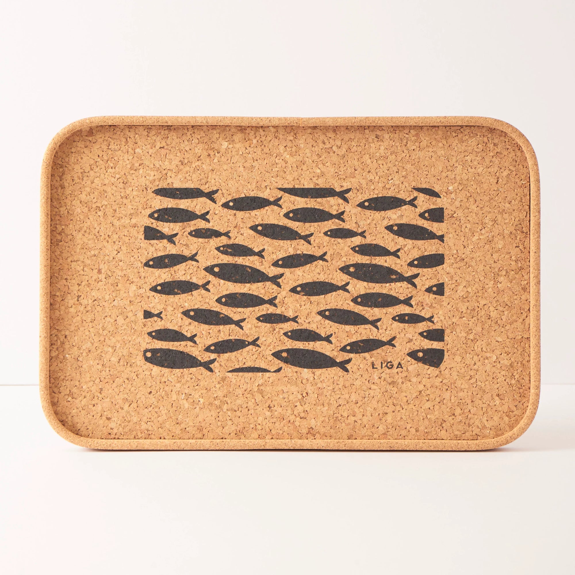 Eco Cork Tray | Fish Grey