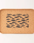 Eco Cork Tray | Fish Grey