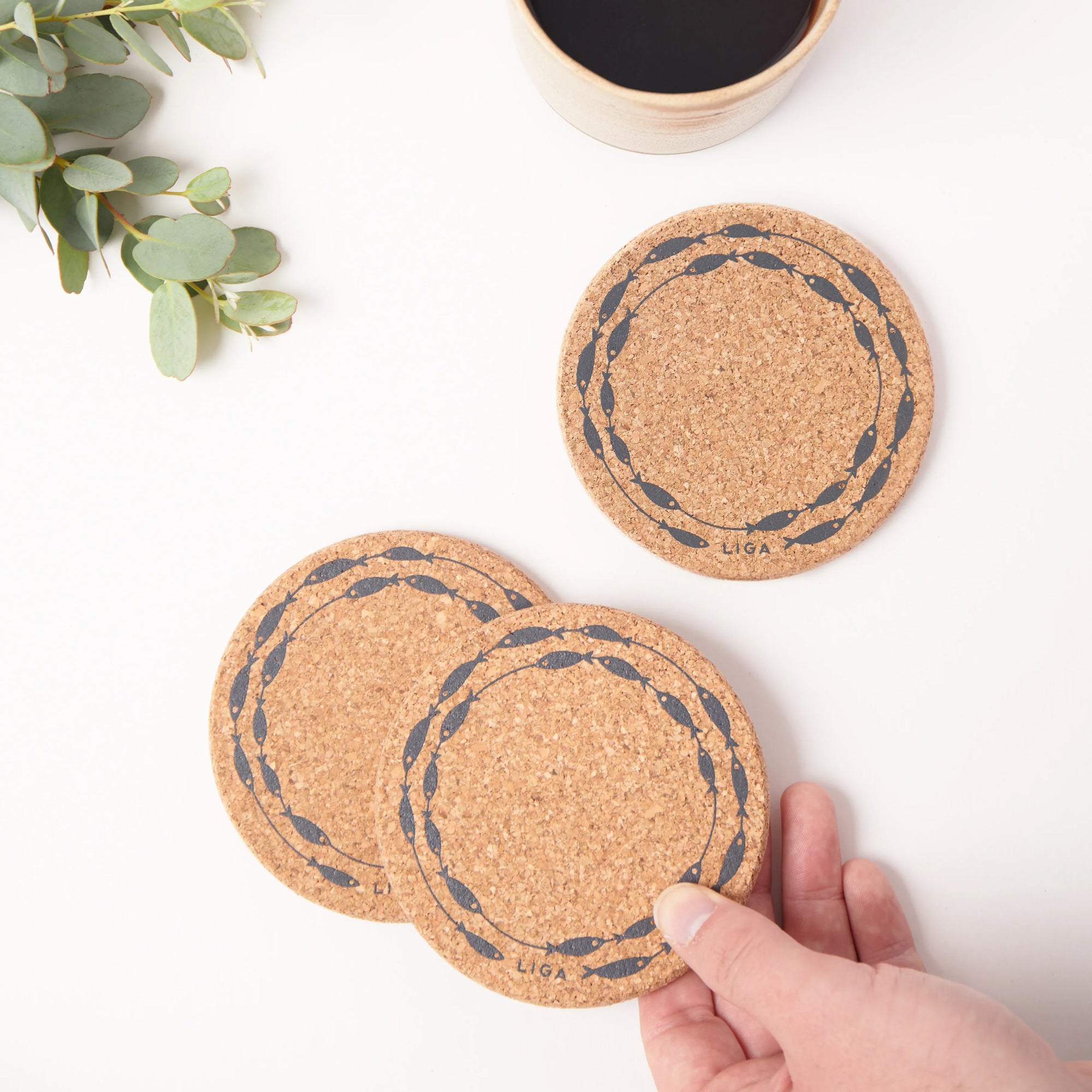 Cork Coasters | Fish On A Line