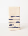 Organic Cotton Napkins | Fish on a Line Navy S/2