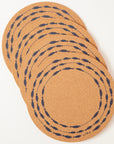 Cork Placemat - Fish on a Line Navy