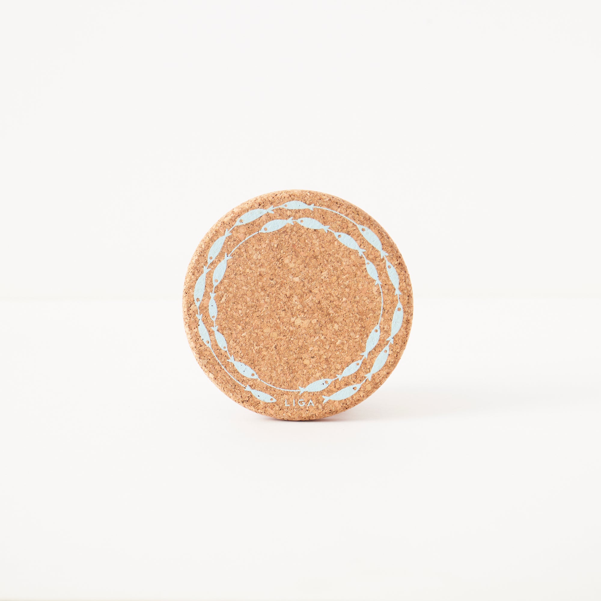 Cork Coasters | Fish On A Line Sky