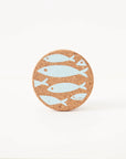 Cork Coasters | Fish Blue
