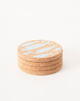 Cork Coasters | Fish Blue