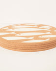Cork Placemat - Fish White