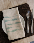 Linen Napkins | Fish on a Line