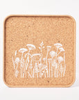 Eco Cork Tray | Flowers