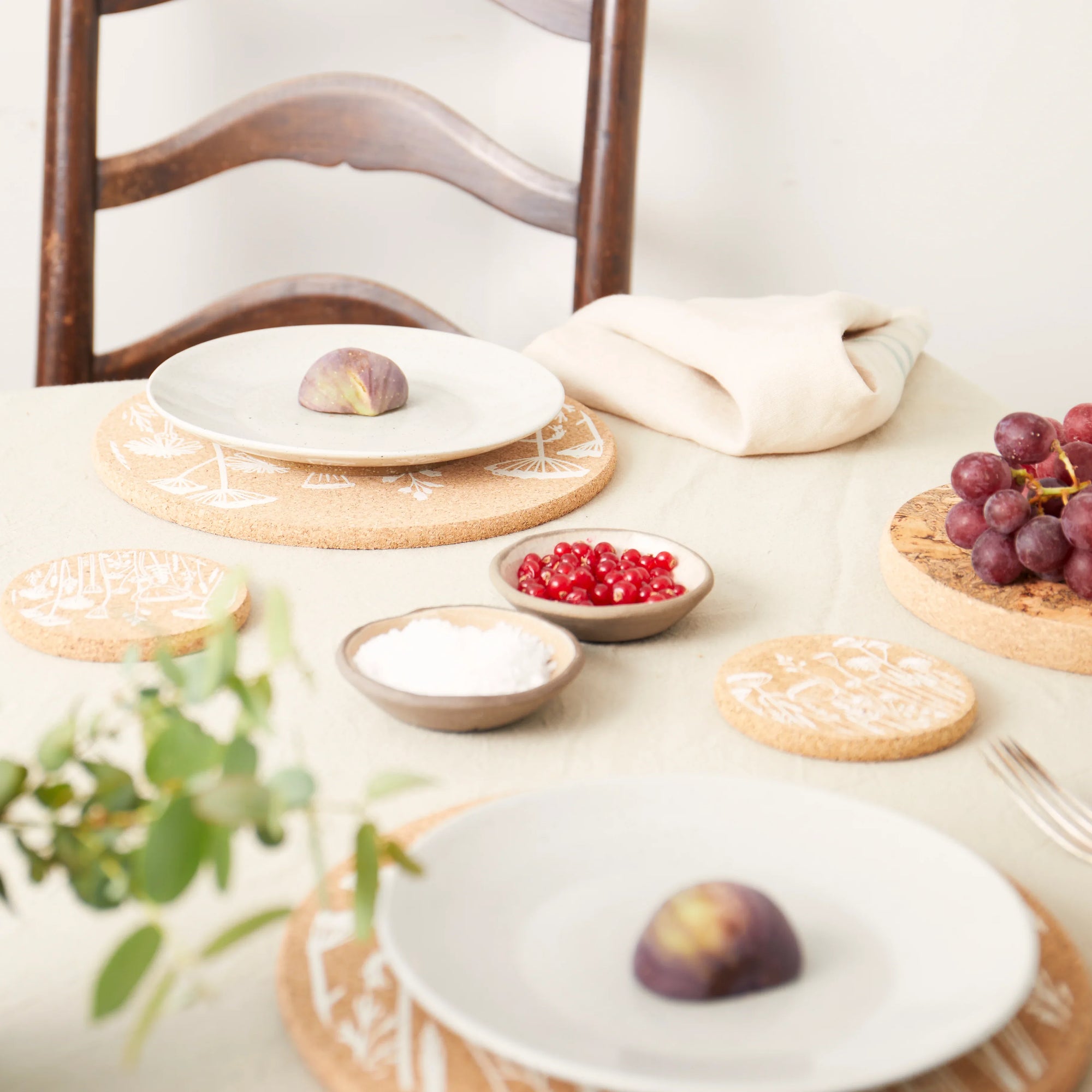Cork Placemats | Flowers