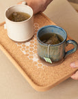 Eco Cork Tray | Honeycomb
