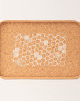 Eco Cork Tray | Honeycomb
