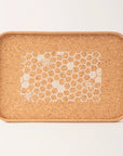 Eco Cork Tray | Honeycomb