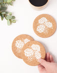 Cork Coasters | Hydrangea
