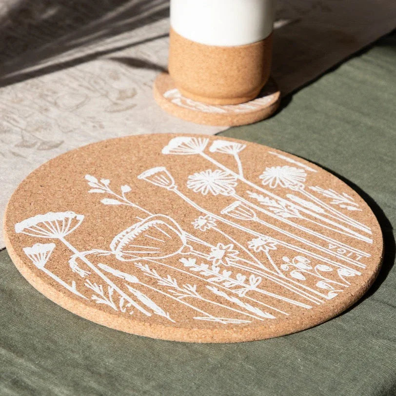 Cork Placemats | Flowers