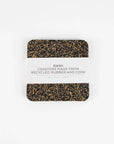 Dash Recycled Rubber & Cork Coasters | Square Set of 4