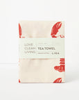Organic Tea Towel | Red Lobster