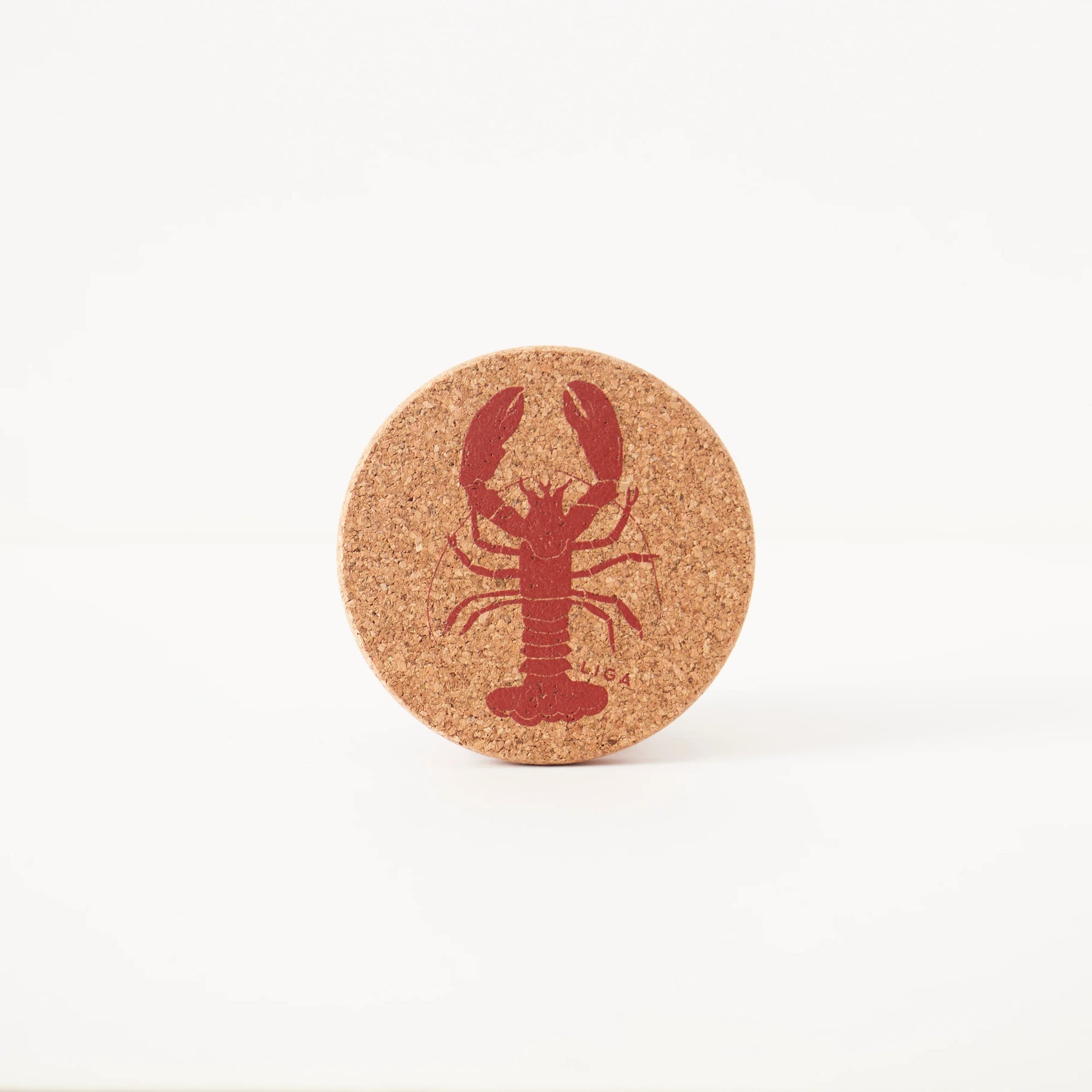 Cork Coasters | Lobster Red