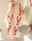 Organic Tea Towel | Red Lobster