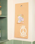 Cork Memo Board - Love & Peace
