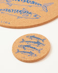 Cork Coasters | Mackerel Blue