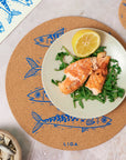 Cork Placemat - Mackerel