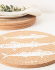 Cork Placemats | Mackerel