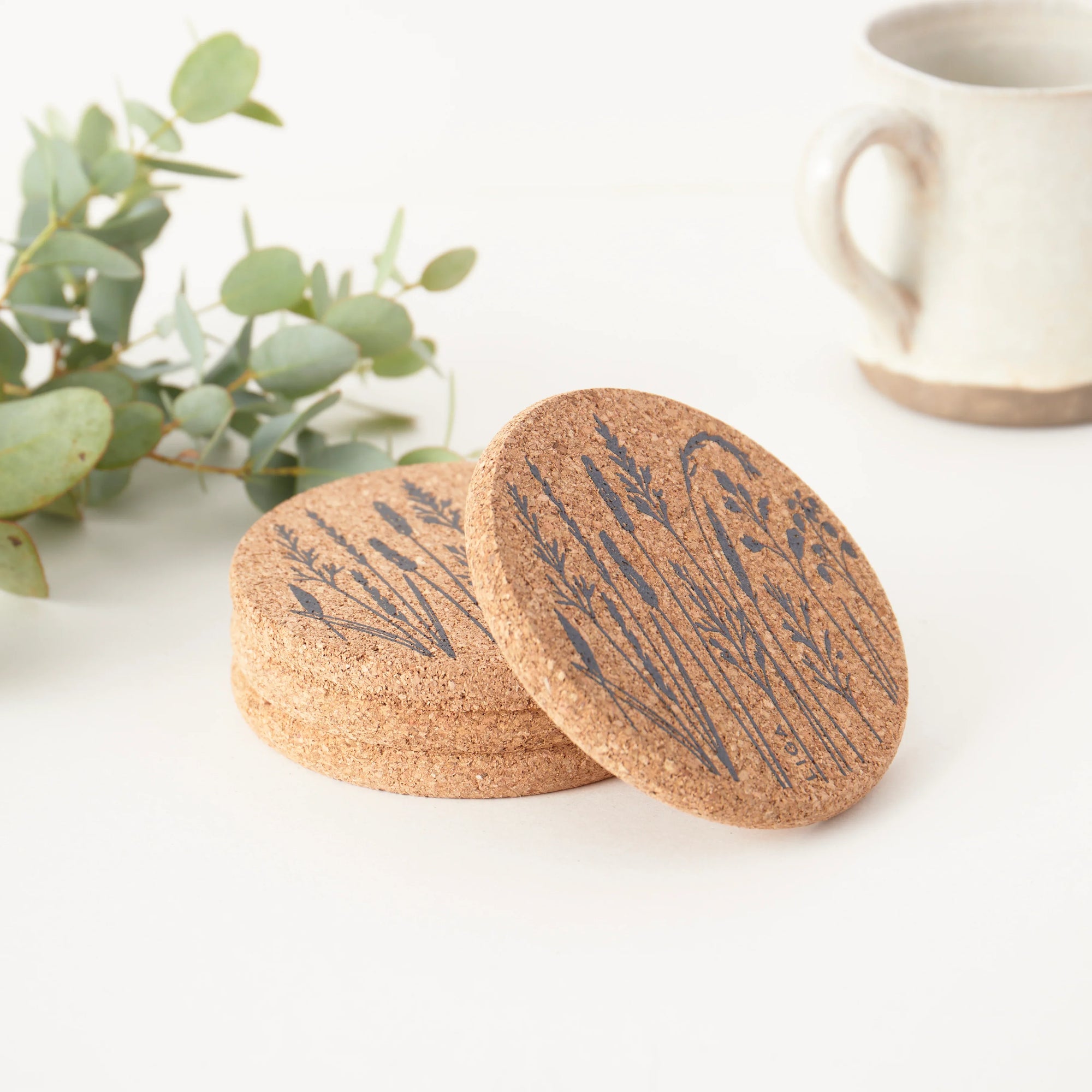 Cork Coasters | Native Grasses