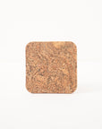 Natural Cork Coasters | Square Set of 4