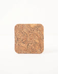 Natural Cork Coasters | Square Set of 4