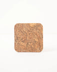 Natural Cork Coasters | Square Set of 4