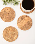 Natural Cork Placemats & Coasters | Round S/8