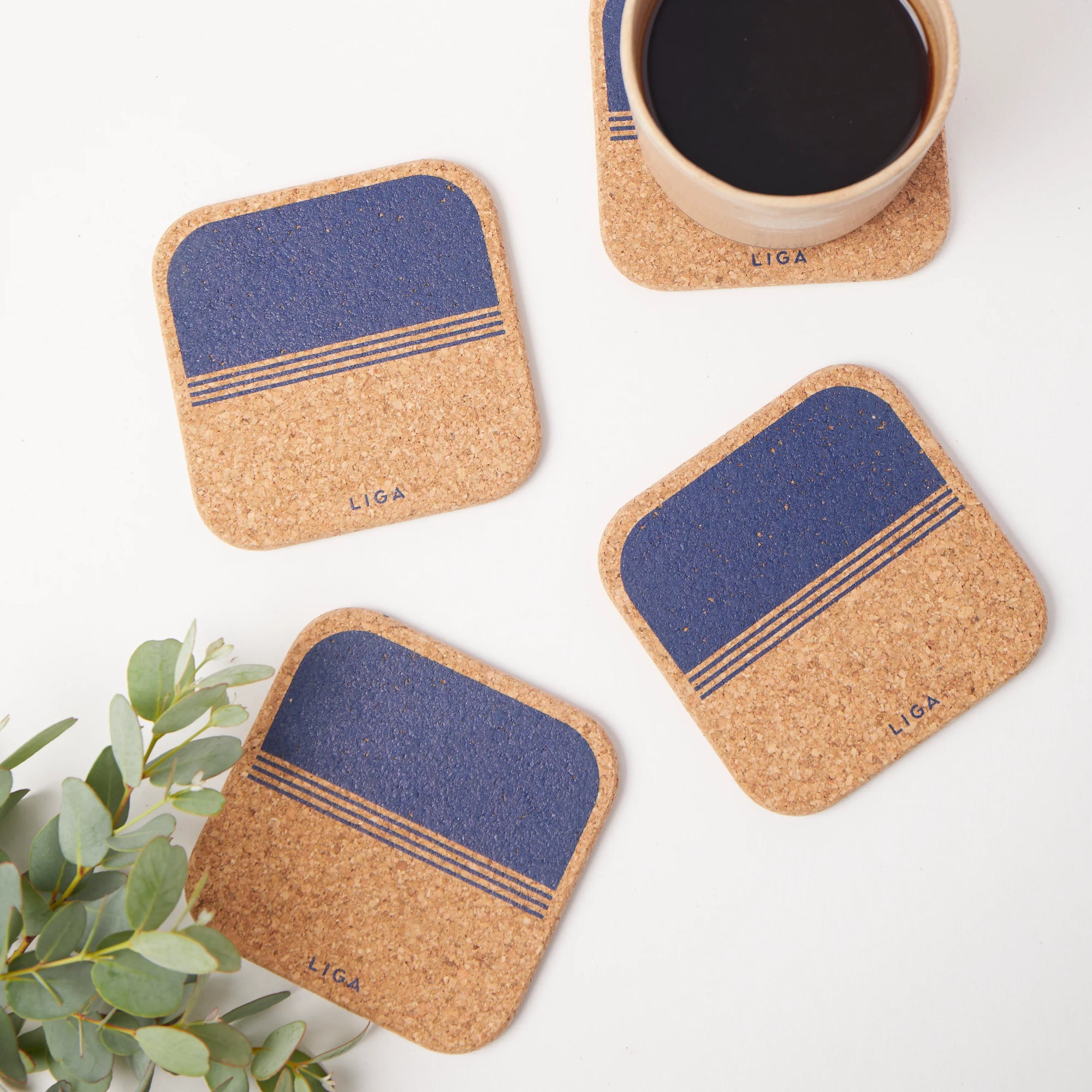 Cork Coasters | Ocean Set of 4
