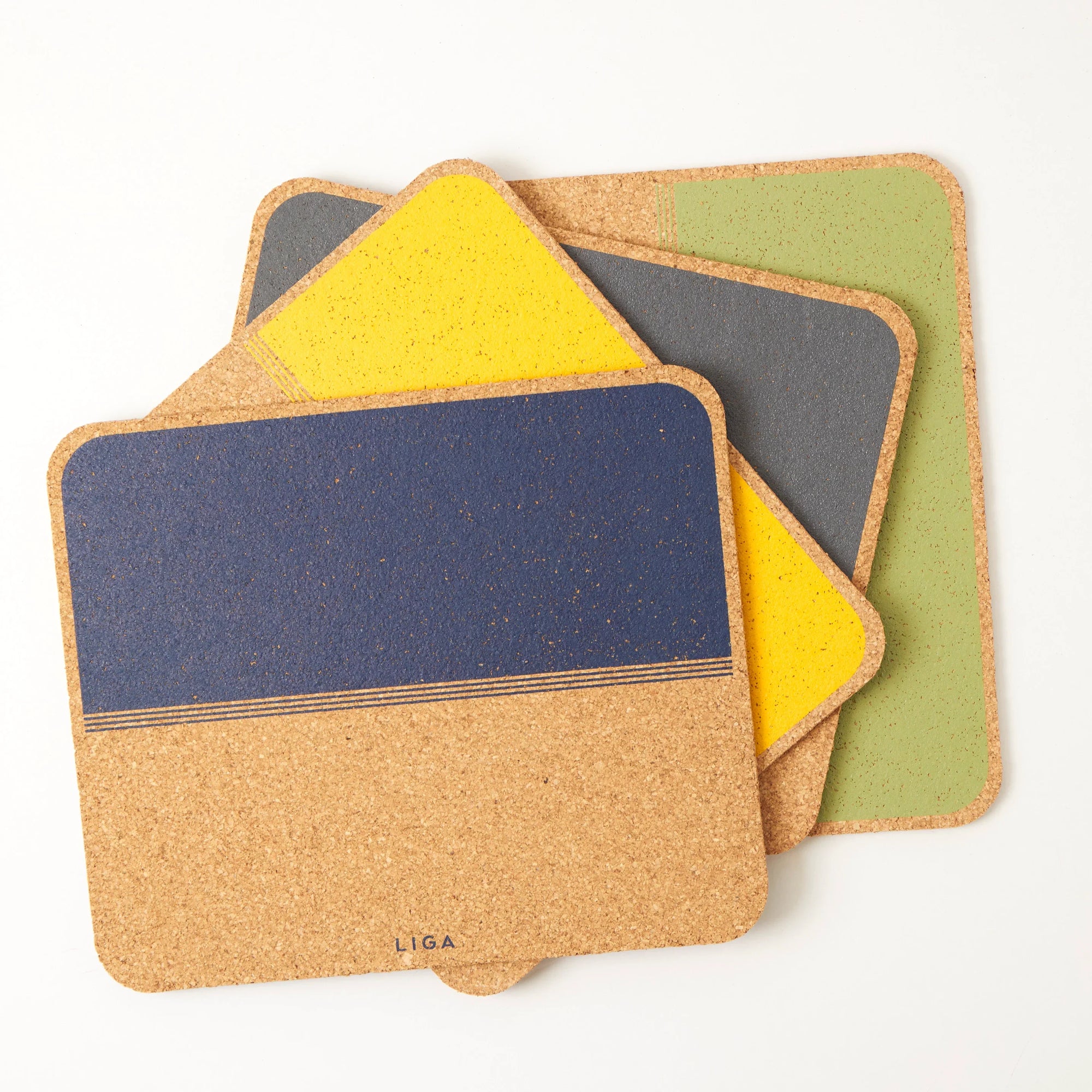 Cork Placemats Rectangle | Rock Set of 4
