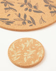 Cork Coasters | Olive & Pip Green